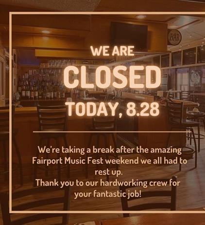 A post from Fairport Village Inn