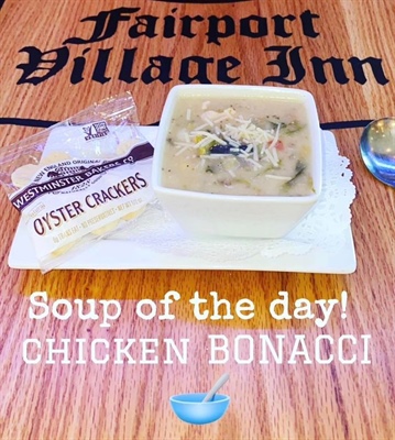 🍲 Soups today:
Chicken Bonacci
-or-
Spilt Pea

📷Photo credit: Carly O'Connell