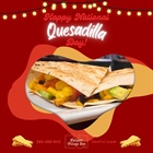 🫓 We’ve got lots of filling options for your Quesadilla. Customize yours today!! 

Goes great with a 🌶️Spicy Malissa: 

21 Seeds Jalapeño Cucumber Tequila, 
Club Soda and Lime with a Tajin Rim

We open at 3pm, kitchen opens at 5pm.