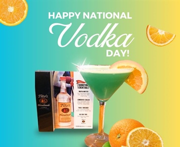 Celebrate National Vodka Day by enjoying a lovely Vodka drink outside while you still can.  Cheers! 🍹