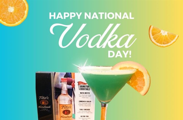 Celebrate National Vodka Day by enjoying a lovely Vodka drink outside while you still can.  Cheers! 🍹