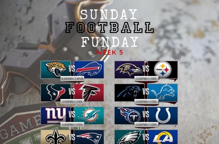 🏈 Sunday Football Funday!🏈

We are already open for the Bills game. It’s going to be a marathon today not a sprint so pace yourselves for a great day of games. 

Let’s goooooo!!