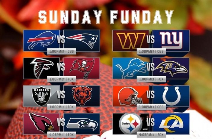 Let’s gooooo Sunday Funday! 🏈

Another dreary day, but not in here. 
Bills on the big screen. 
Giants fans we’ll have the game on! 🖥️

Kenny is behind the bar for the early games and Jess will tag in at 4 o’clock.