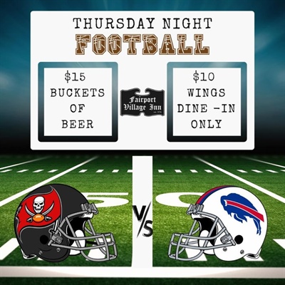 Let’s go Buffalo!! 🦬 ❤️💙

Come watch the game and enjoy the Wing and Beer specials. (Dine-In only)