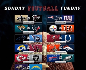 🎶 I wish it was Sunday woah woah, ‘cause that’s my fun day woah woah 🎶 Oh wait it is…SUNDAY FUNDAY!!

1 o’clock Steelers game
4:25pm Bills game 
Perfect games right in the sweet spot of the day! 

Let’s gooooooo!!! 

thefvi.com
585-388-0112