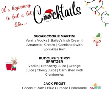 🎄Our Holiday Cocktail menu is out! 🎅🏻Cheers my deers 🥂