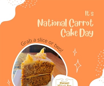 House made Carrot Cake. While supplies last.