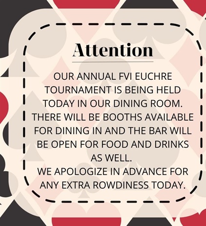 FYI: Starting at noon today 2/4 ♠️♥️♣️♦️