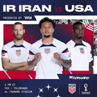 ⚽️ World Cup Iran vs USA on today at 2pm! 🥅
