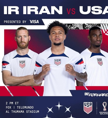 ⚽️ World Cup Iran vs USA on today at 2pm! 🥅