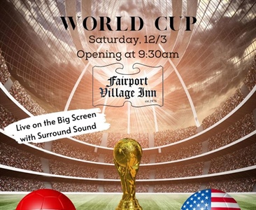 This Saturday we’ll be open at 9:30am for the World Cup Netherlands vs USA match.  We’ll be offering Breakfast Sandwiches, Wraps and Quesadillas. Along with Bloody Mary’s and Mimosas.