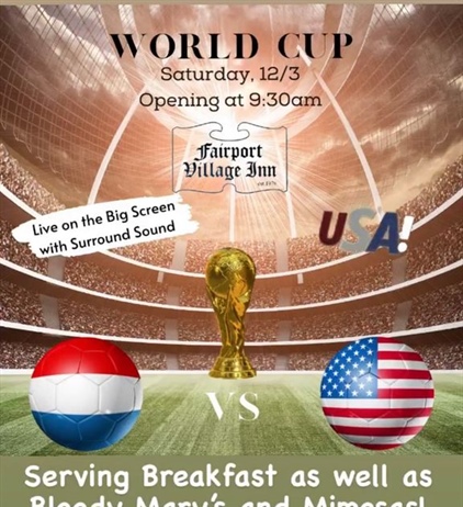 ⚽️ World Cup 🇳🇱 vs 🇺🇸 We’re opening early today!! USA USA!