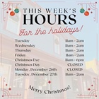 We’re almost there! Relax and unwind, grab a bite, a Holiday cocktail, beer or all of the above. Please note the hours this week. 

…………………………………………………………………
#thefairportvillageinn #eatlocal #supportlocalbusiness #smallbusinessowner #fvi #fairportvillageinn #FVI #shoplocal #supportlocal #supportsmallbusiness #Fairport #FairportNY #SupportSmallBusiness