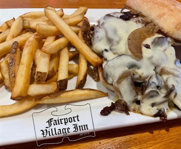 🍽️ WEEKLY SPECIALS 🍽️
1/3 - 1/6

🥩 ½ & ½ Sandwich - Grilled Brisket & Shaved Prime Rib on a Telera Roll topped with Grilled Onions, Mushrooms and Provolone Cheese served with French Fries (pictured 📷)

🥪 Ham & Turkey Melt - Grilled Ham & Turkey on Marbled Rye topped with Cheddar Cheese, Tomatoes and Honey Mustard served with Mac Salad

🫔 Buffalo Chicken Egg Rolls - Buffalo Seasoned Chicken, Cheddar Cheese, Scallions & Celery with a side of Bleu Cheese

🍝 Shrimp Fra Diavolo Specials - Sautéed Shrimp in a Spicy Red Sauce with Peppers, Garlic & Tomatoes over Penne