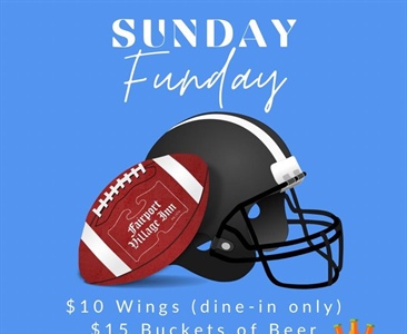 It’s the last Sunday Funday of regular season football. A lot is at stake today. Bills are back at it fighting for the number 2 spot in the AFC. Steelers battling for the last playoff spot.  Let’s Go!! 

#thefairportvillageinn #eatlocal #supportlocalbusiness #smallbusinessowner #fvi #fairportvillageinn #FVI #sundayfunday #BillsMafia #thefvi #supportlocal #BuffaloBills #buffalobills #SupportSmallBusiness #FairportNY #SteelersNation