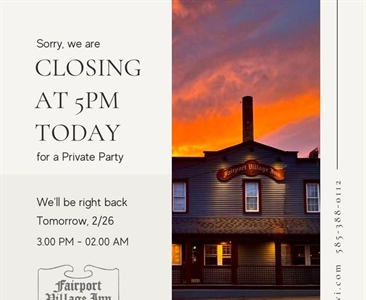 A post from Fairport Village Inn