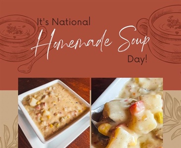 We’ve been featuring a lot of soup’s lately all leading up to today. 

𝒩𝒶𝓉𝒾ℴ𝓃𝒶𝓁 ℋℴ𝓂ℯ𝓂𝒶𝒹ℯ 𝒮ℴ𝓊𝓅 𝒟𝒶𝓎!

All our soups are in-house made fresh daily! 

Soup Du Jour:
• 𝙼𝚎𝚡𝚒𝚌𝚊𝚗 𝚂𝚝𝚛𝚎𝚎𝚝 𝙲𝚘𝚛𝚗 𝙲𝚑𝚘𝚠𝚍𝚎𝚛  
• 𝙶𝚛𝚎𝚎𝚗𝚜 𝚊𝚗𝚍 𝙱𝚎𝚊𝚗𝚜 𝚠𝚒𝚝𝚑 𝙲𝚑𝚒𝚌𝚔𝚎𝚗 & 𝚂𝚊𝚞𝚜𝚊𝚐𝚎 

thefvi.com