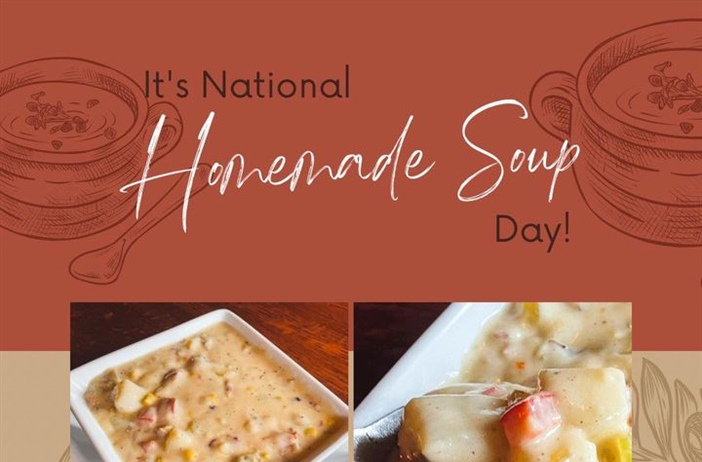 We’ve been featuring a lot of soup’s lately all leading up to today. 

𝒩𝒶𝓉𝒾ℴ𝓃𝒶𝓁 ℋℴ𝓂ℯ𝓂𝒶𝒹ℯ 𝒮ℴ𝓊𝓅 𝒟𝒶𝓎!

All our soups are in-house made fresh daily! 

Soup Du Jour:
• 𝙼𝚎𝚡𝚒𝚌𝚊𝚗 𝚂𝚝𝚛𝚎𝚎𝚝 𝙲𝚘𝚛𝚗 𝙲𝚑𝚘𝚠𝚍𝚎𝚛  
• 𝙶𝚛𝚎𝚎𝚗𝚜 𝚊𝚗𝚍 𝙱𝚎𝚊𝚗𝚜 𝚠𝚒𝚝𝚑 𝙲𝚑𝚒𝚌𝚔𝚎𝚗 & 𝚂𝚊𝚞𝚜𝚊𝚐𝚎 

thefvi.com