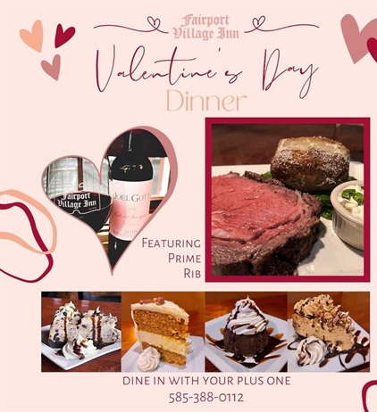 We might not be the most romantic place but we’ll have Prime Rib this Valentine’s Day! Give us a call to make your reservations 585-388-0112