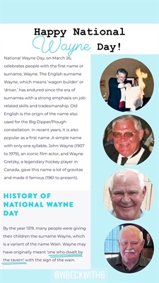 Happy National Wayne Day to the one, the only, Fairport Village Inn founder Wayne Beckwith!