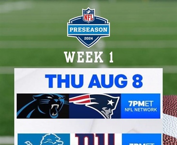 🏈 NFL Preseason Kickoff at Fairport Village Inn!