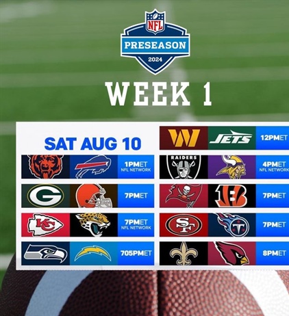 🏈 NFL Preseason Day 3 at Fairport Village Inn!