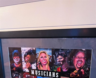 We are loving our new “Musicians” picture from Lorraine Staunch  in our dining room