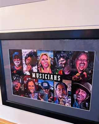 We are loving our new “Musicians” picture from Lorraine Staunch  in our dining room