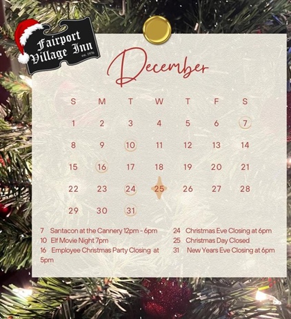 A post from Fairport Village Inn