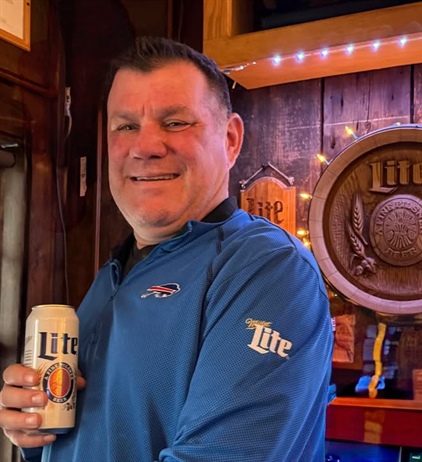 Is he a Bills fan….or a Miller Lite fan???