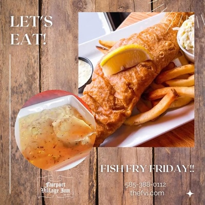 🐟 Fish Fry Friday at the Fairport Village Inn!