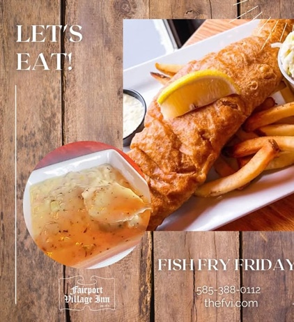 🐟 Fish Fry Friday at the Fairport Village Inn!