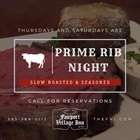 Prime Rib Nights at the Fairport Village Inn!