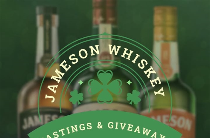 Join Us for Jameson Whiskey Tastings & Giveaways!