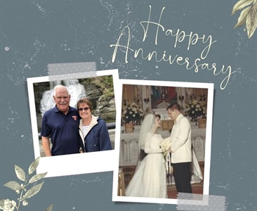 Wishing Wayne and Patty a very Happy Anniversary today! 🍾🥂