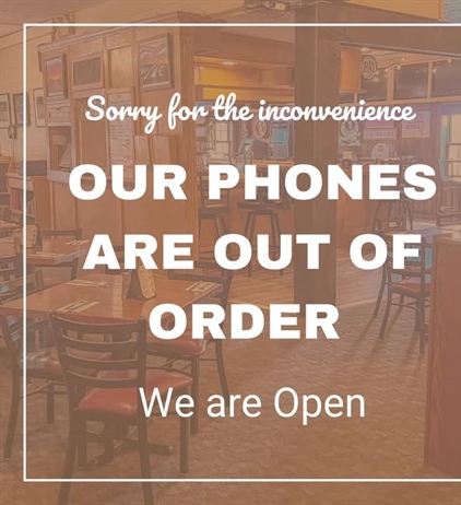 Looks like our phone line is not working at this time
