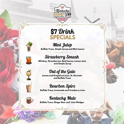 👒 It’s Derby Day!! 🐎 Drink specials all day long!! 

thefvi.com