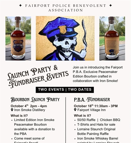 ๐๏ธ Save the dates for the Fairport Police Benevolent Association Events!