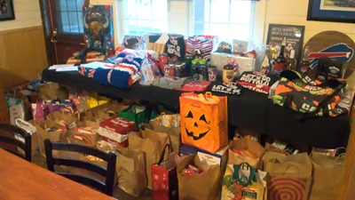 Bills Mafia gathers at Fairport Village Inn for gameday food drive