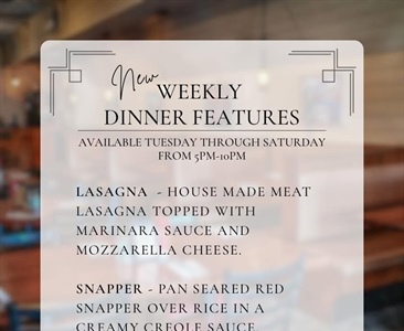 ✨ New Week, New Dinner Specials!