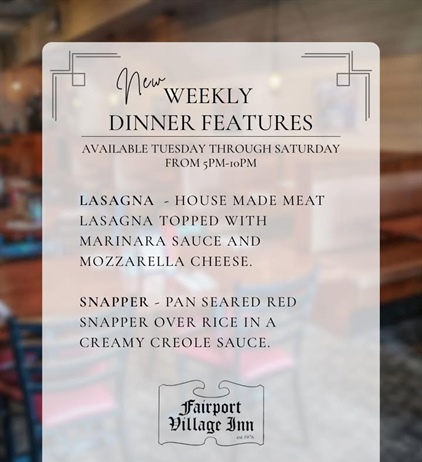 ✨ New Week, New Dinner Specials!