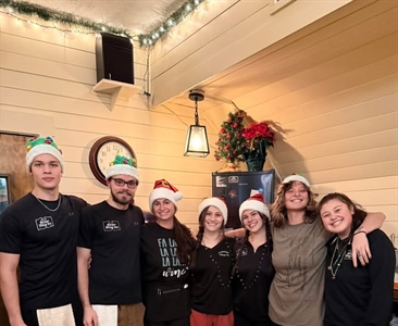 A few of our Christmas Spirit Crew tonight