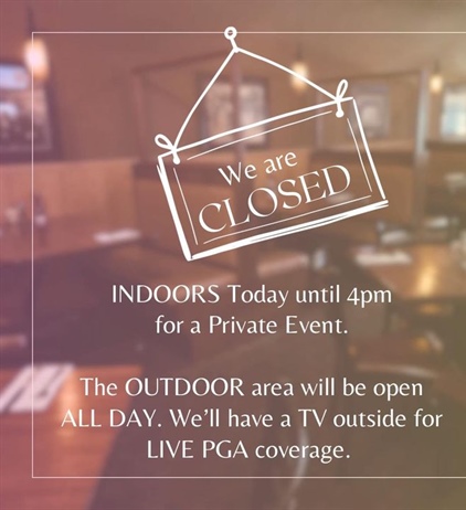 ☀️Beautiful day to watch the PGA outside in our tent. ⛳️🏌🏻🍻

#pga #PGAChampionship #thefairportvillageinn #smallbusinessowner #fvi #fairportvillageinn #FVI #thefvi #supportlocal #supportsmallbusiness #FairportNY