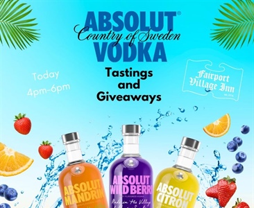 Perfect day for some refreshing cocktails! 🍹 Come spend some Happy Hours with us today with an 
Absolut Promo from 4pm - 6pm!