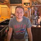 Our man Parker holding down the bar for Sunday Fundays while Kristen is out recuperating from her wrist surgery
